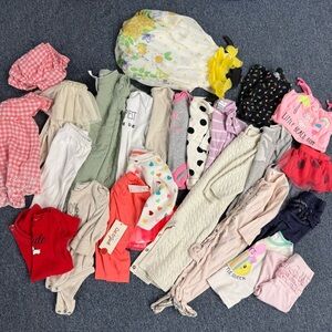 Bundle Lot of Clothing Baby Girls Size 3-12 months